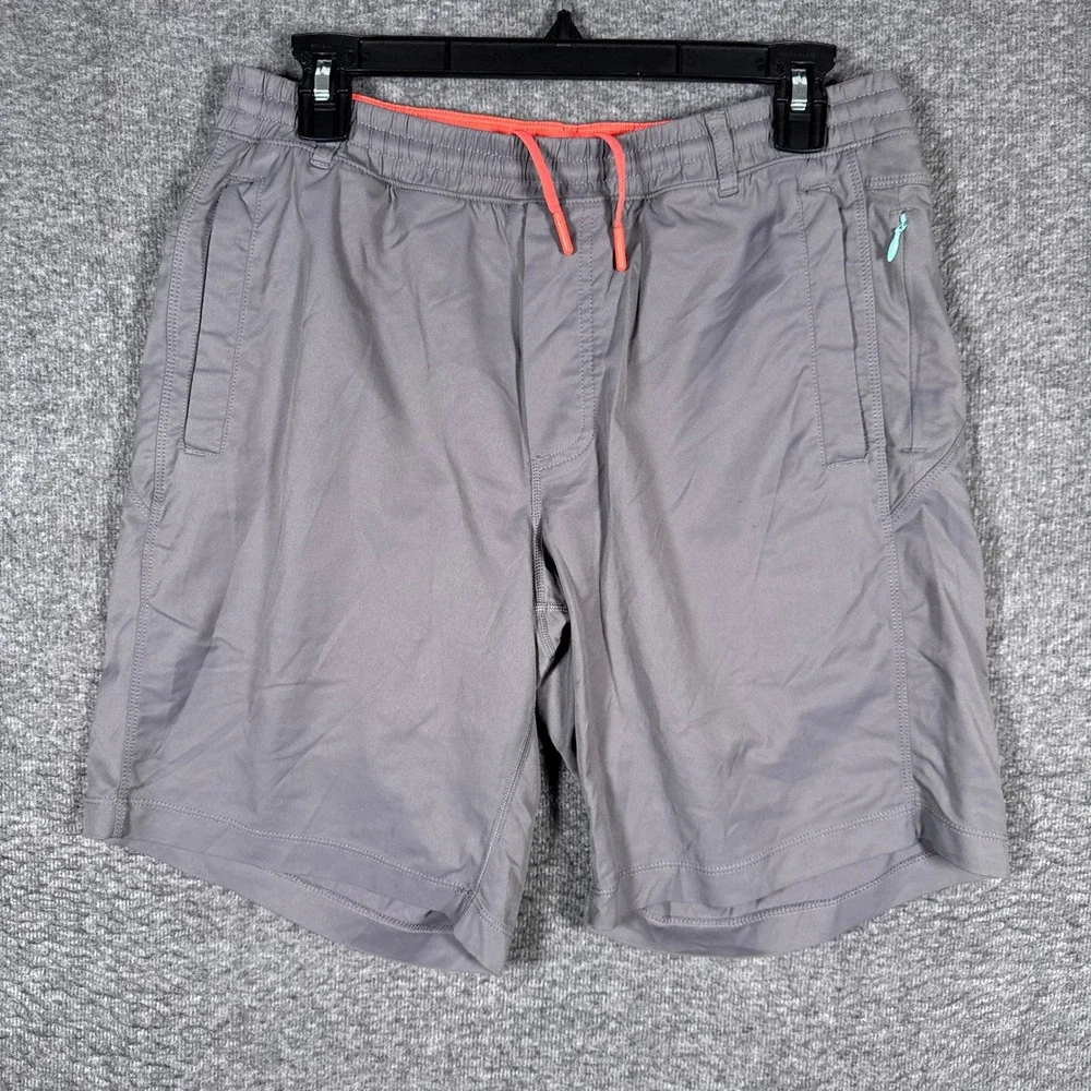 Birddogs Gym Shorts Men Medium Gray Lined Athletic Performance Drawstring Active